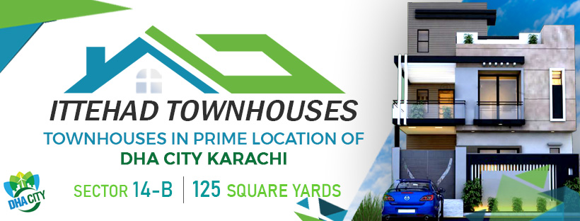 VIP Townhouses for Sale in DHA City Karachi - Ittehad Townhouses